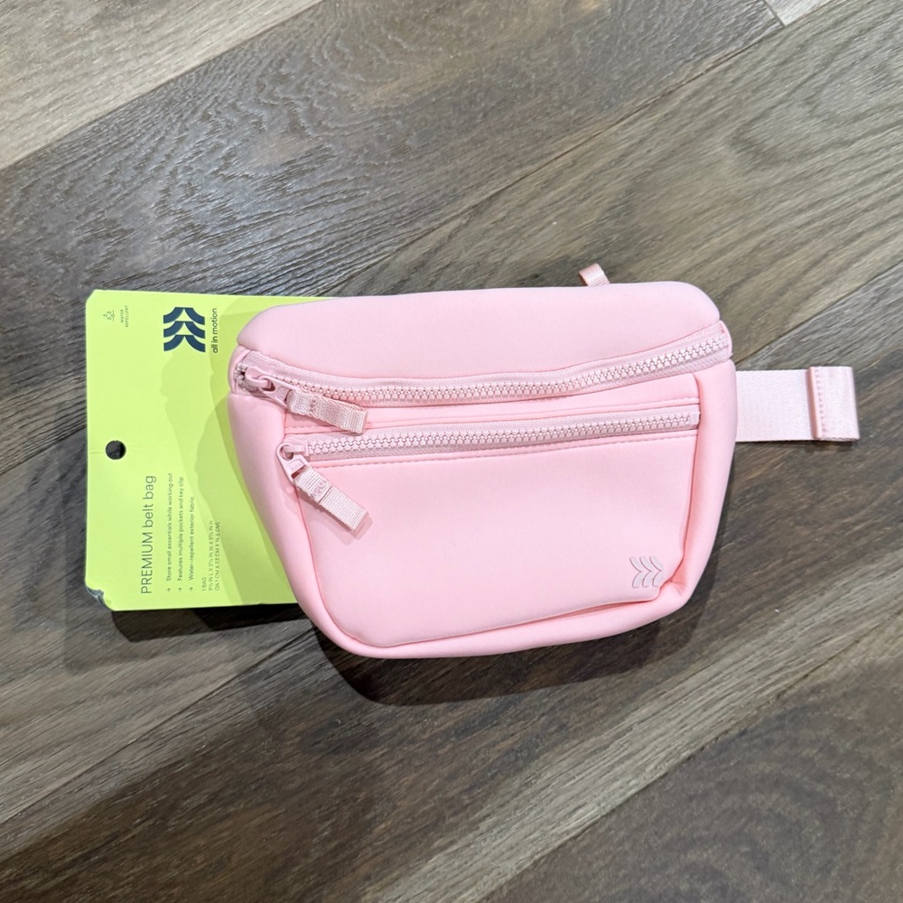 All in Motion Pink Belt Bag with Adjustable Strap